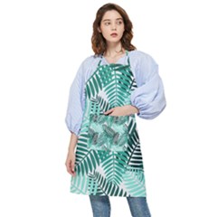 Background Pattern Texture Leaves Design Wallpaper Pocket Apron by pakminggu