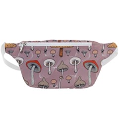 Mushrooms Autumn Fall Pattern Seamless Decorative Waist Bag  by pakminggu