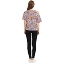 Mushrooms Autumn Fall Pattern Seamless Decorative One Shoulder Cut Out Tee View2