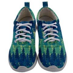 Christmas Trees Pattern Digital Paper Seamless Mens Athletic Shoes