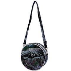 Cyberpunk Drama Crossbody Circle Bag