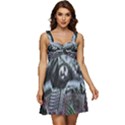 Cyberpunk Drama Ruffle Strap Babydoll Chiffon Dress View1