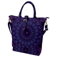 Shape Geometric Symmetrical Symmetry Wallpaper Buckle Top Tote Bag by Bangk1t