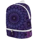 Shape Geometric Symmetrical Symmetry Wallpaper Zip Bottom Backpack View1