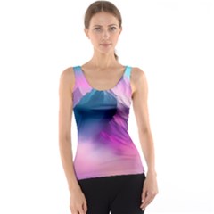 Landscape Mountain Colorful Nature Women s Basic Tank Top by Ravend