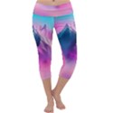 Landscape Mountain Colorful Nature Capri Yoga Leggings View1