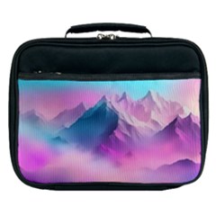 Landscape Mountain Colorful Nature Lunch Bag by Ravend