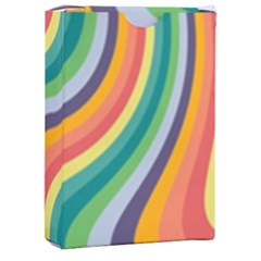 Swirl Twirl Rainbow Retro Playing Cards Single Design (rectangle) With Custom Box by Ravend