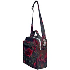 Rose Flower Plant Red Crossbody Day Bag by Ravend