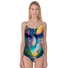 Jungle Moon Light Plants Space Camisole Leotard  by Ravend