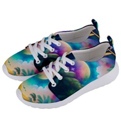 Jungle Moon Light Plants Space Women s Lightweight Sports Shoes by Ravend