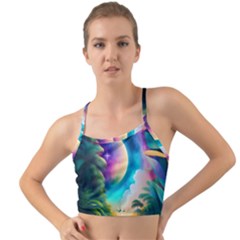 Jungle Moon Light Plants Space Mini Tank Bikini Top by Ravend