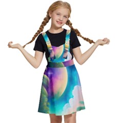 Jungle Moon Light Plants Space Kids  Apron Dress by Ravend