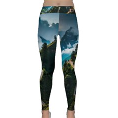 Nature Mountain Valley Classic Yoga Leggings by Ravend