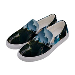 Nature Mountain Valley Women s Canvas Slip Ons by Ravend