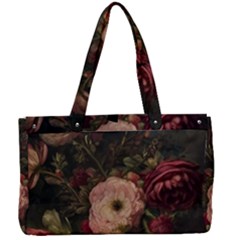 Flower Nature Background Bloom Canvas Work Bag by Ravend