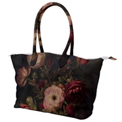 Flower Nature Background Bloom Canvas Shoulder Bag by Ravend