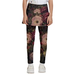 Flower Nature Background Bloom Kids  Skirted Pants