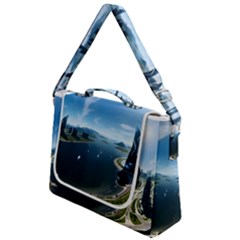 Futuristic City Fantasy Scifi Box Up Messenger Bag by Ravend