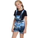 Futuristic City Fantasy Scifi Kids  Short Overalls View2