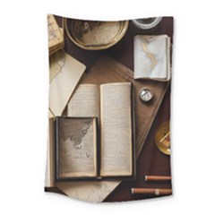 Desk Book Inkwell Pen Small Tapestry by Ravend