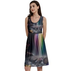 Waterfall Rainbow Classic Skater Dress