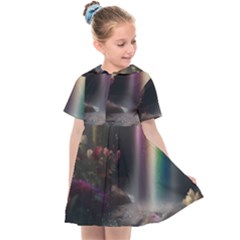 Waterfall Rainbow Kids  Sailor Dress by Ravend