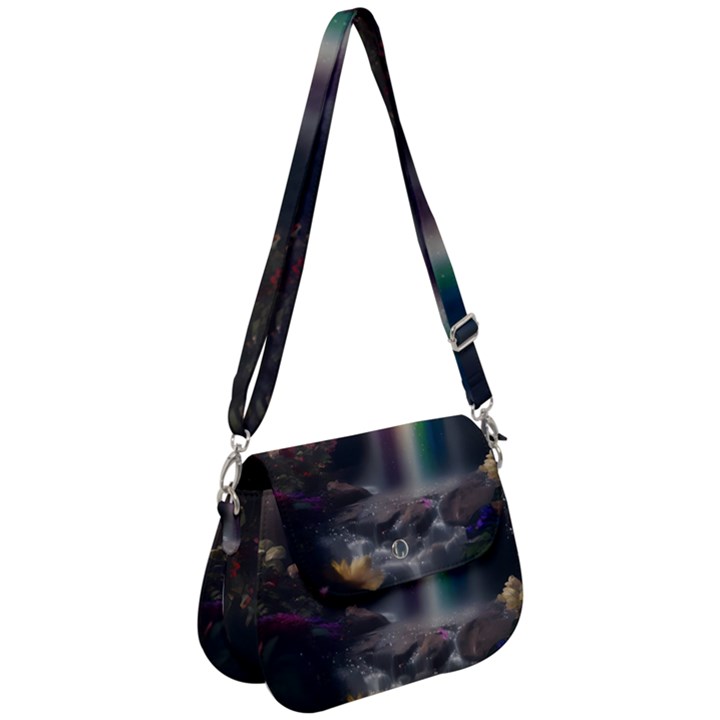 Waterfall Rainbow Saddle Handbag