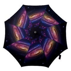 Universe Space Star Rainbow Hook Handle Umbrellas (medium) by Ravend