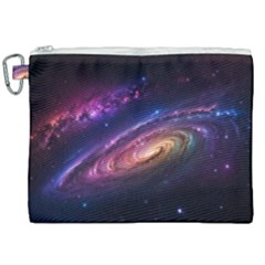 Universe Space Star Rainbow Canvas Cosmetic Bag (xxl) by Ravend