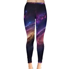 Universe Space Star Rainbow Inside Out Leggings by Ravend