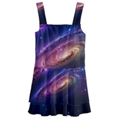 Universe Space Star Rainbow Kids  Layered Skirt Swimsuit by Ravend