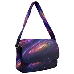 Universe Space Star Rainbow Courier Bag by Ravend