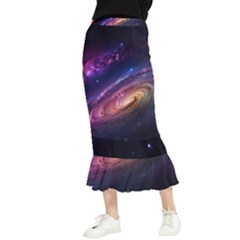 Universe Space Star Rainbow Maxi Fishtail Chiffon Skirt by Ravend