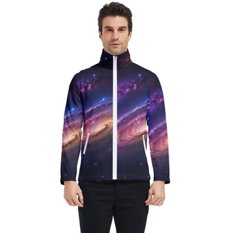 Universe Space Star Rainbow Men s Bomber Jacket by Ravend