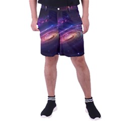 Universe Space Star Rainbow Men s Pocket Shorts by Ravend