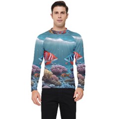 Fish Sea Ocean Men s Long Sleeve Rash Guard by Ravend