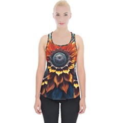 Flower Plant Geometry Piece Up Tank Top by Ravend