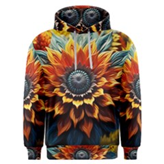 Flower Plant Geometry Men s Overhead Hoodie