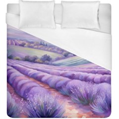 Lavender Flower Tree Duvet Cover (king Size) by Ravend