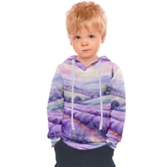 Lavender Flower Tree Kids  Overhead Hoodie