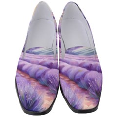 Lavender Flower Tree Women s Classic Loafer Heels by Ravend