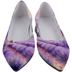 Lavender Flower Tree Women s Block Heels  by Ravend