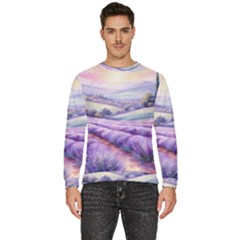 Lavender Flower Tree Men s Fleece Sweatshirt by Ravend