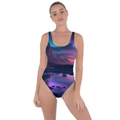 Lake Mountain Night Sea Flower Nature Bring Sexy Back Swimsuit by Ravend