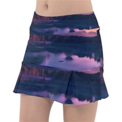 Lake Mountain Night Sea Flower Nature Classic Tennis Skirt by Ravend