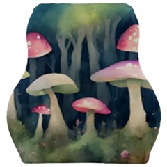 Mushroom Fungus Car Seat Velour Cushion  by Ravend