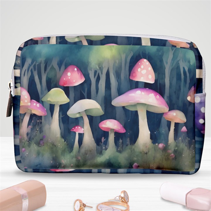 Mushroom Fungus Make Up Pouch (Medium)