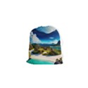 Beach Island Nature Drawstring Pouch (XS) View1