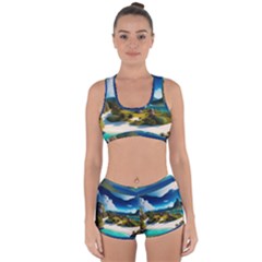 Beach Island Nature Racerback Boyleg Bikini Set by Ravend